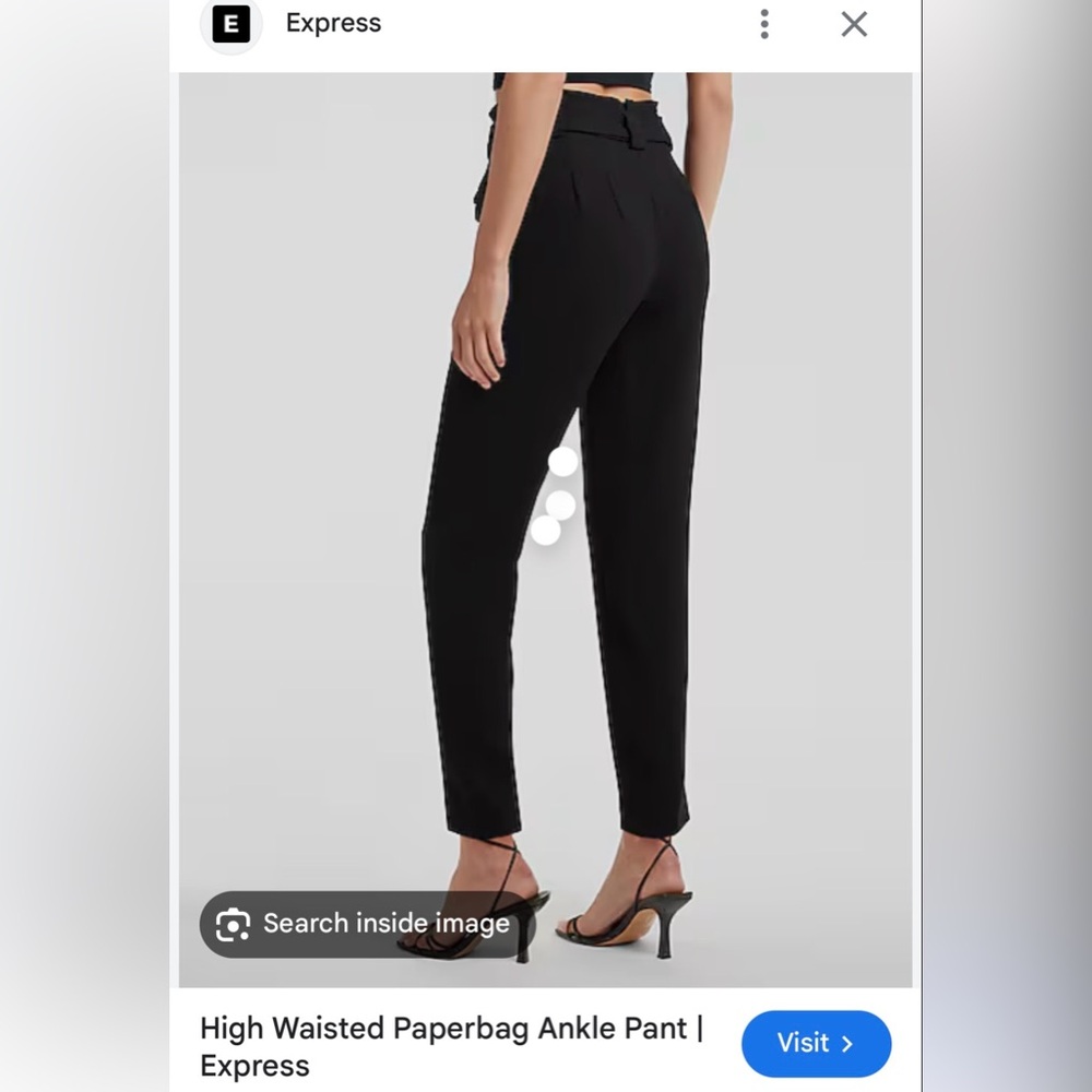 Express Black Ankle Pants